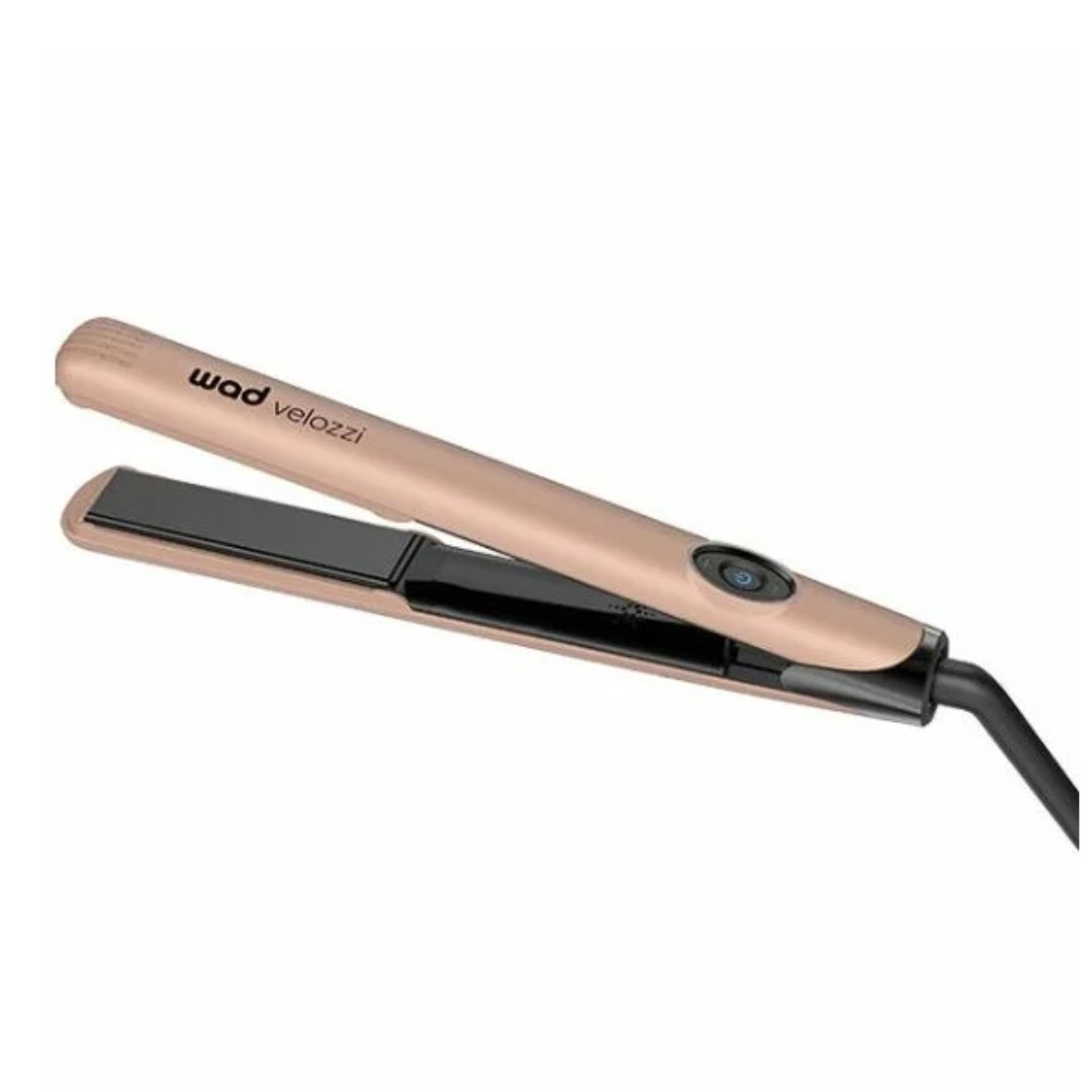 Plancha de pelo Wad Velozzi Bronze con rayos infrarrojos e iones negativos Plancha de pelo Wad Velozzi Bronze con rayos infrarrojos e iones negativos