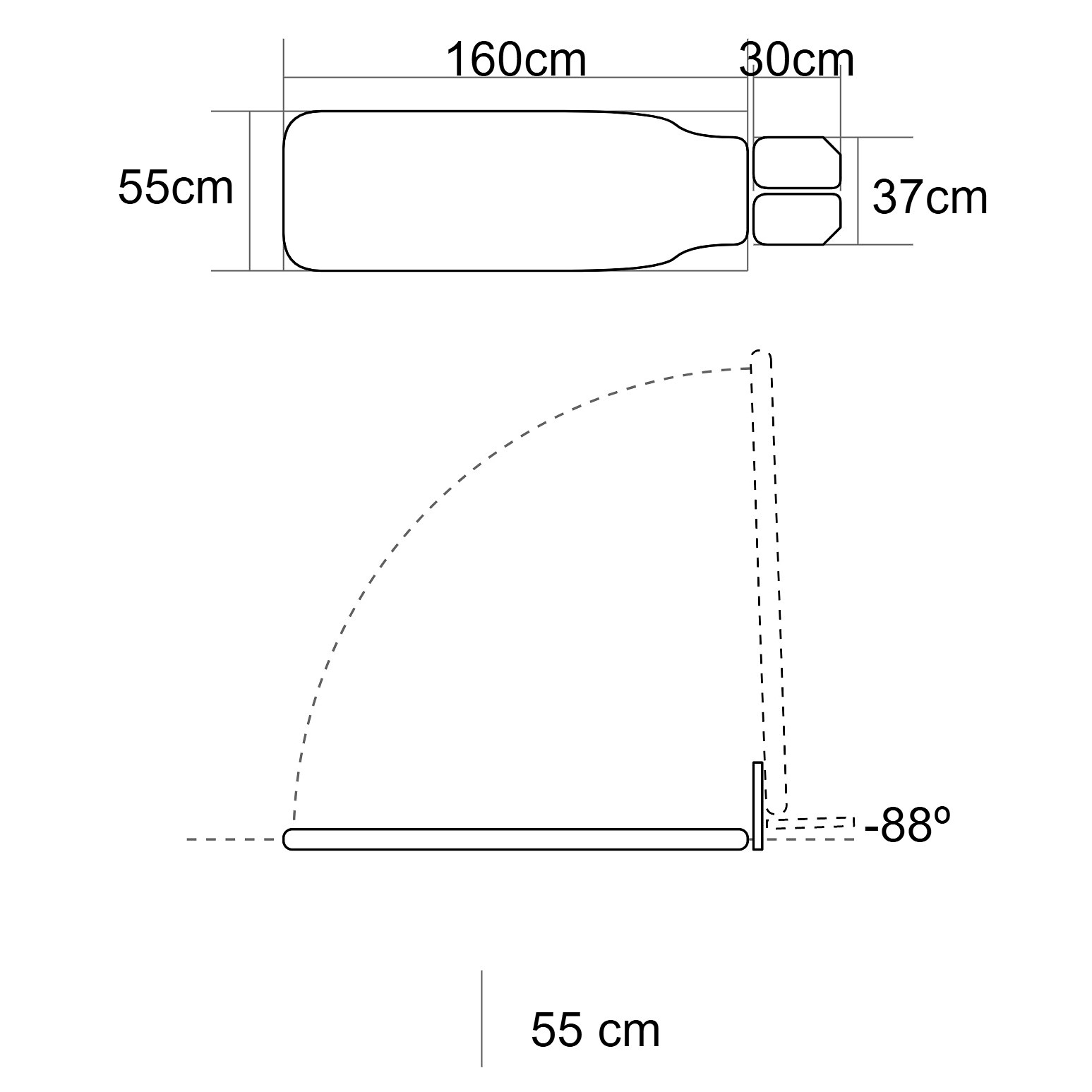 Plano inclinado pediátrico de 1 cuerpo con 1 motor, altura fija. Varios colores Plano inclinado pediátrico de 1 cuerpo con 1 motor, altura fija. Varios colores
