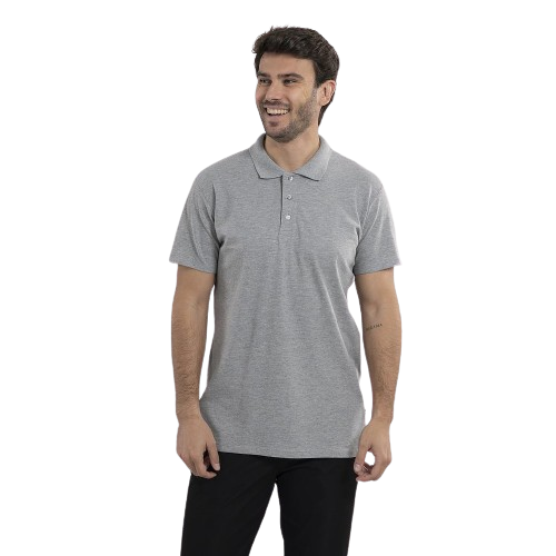 Men's short sleeve polo shirt. Various sizes and colors.