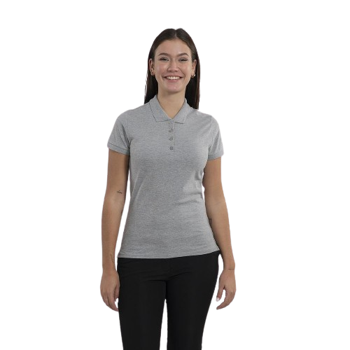 Women's short sleeve polo shirt. Various sizes and colors.