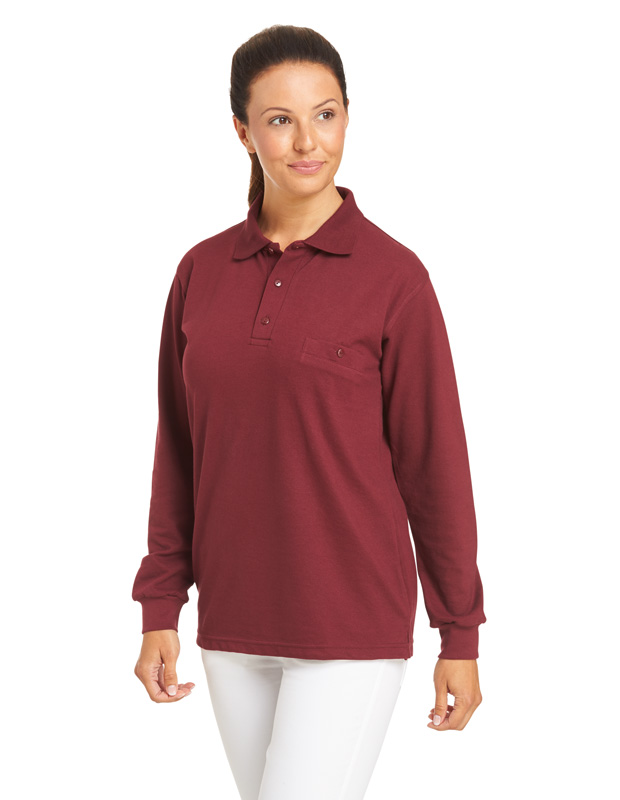 Polo unisex de manga larga y bolsillo en el pecho. Varias tallas y colores Polo unisex de manga larga y bolsillo en el pecho. Varias tallas y colores