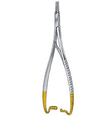 Porta-agujas vascular Mathieu-Ryder TUC, 17cm
