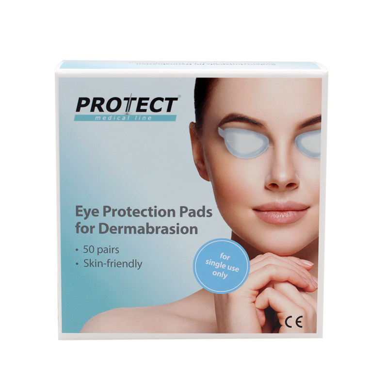 Protector ocular desechable para Dermoabrasión. Caja de 50 pares