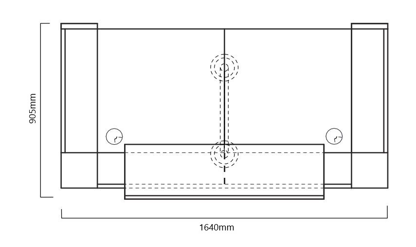 Recepción de diseño ART dos módulos, 164x90.5x115.9cm. Varias opciones Recepción de diseño ART dos módulos, 164x90.5x115.9cm. Varias opciones