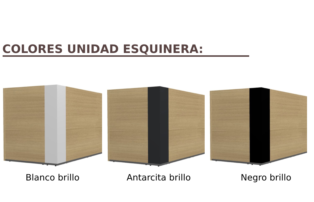 Recepción de diseño ART dos módulos, 164x90.5x115.9cm. Varias opciones Recepción de diseño ART dos módulos, 164x90.5x115.9cm. Varias opciones