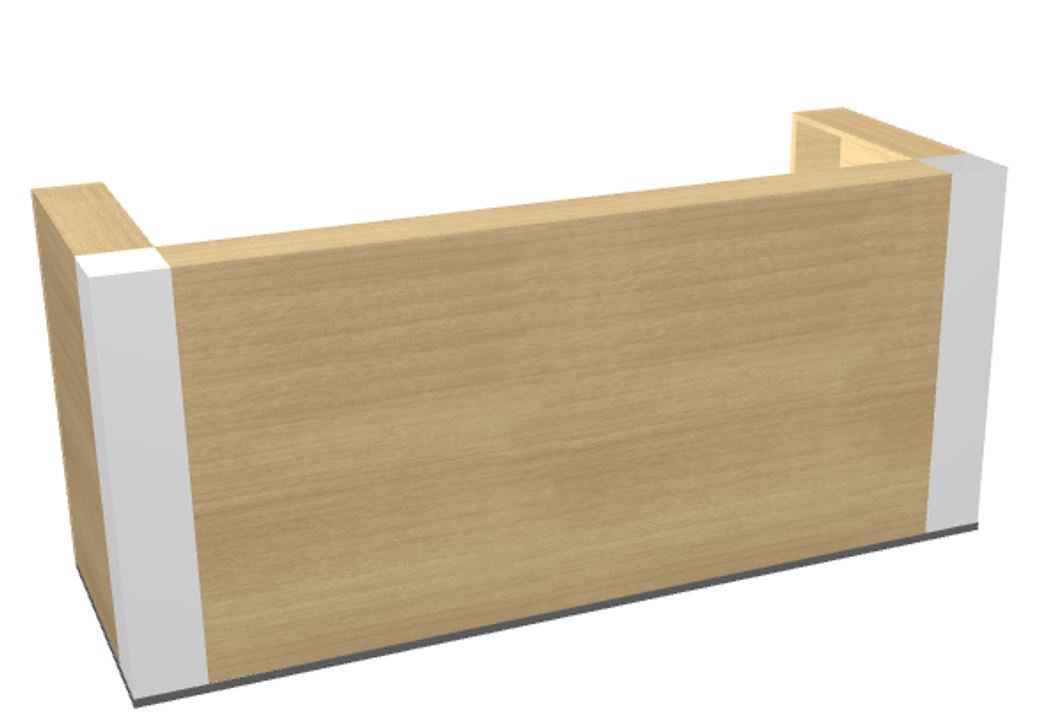 Recepción de diseño ART tres módulos, 244x84.8x109cm. Varias opciones Recepción de diseño ART tres módulos, 244x84.8x109cm. Varias opciones