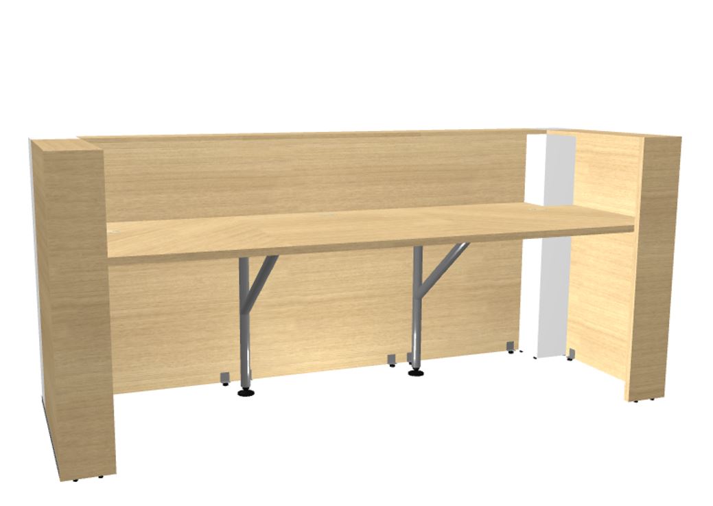 Recepción de diseño ART tres módulos, 244x84.8x109cm. Varias opciones Recepción de diseño ART tres módulos, 244x84.8x109cm. Varias opciones