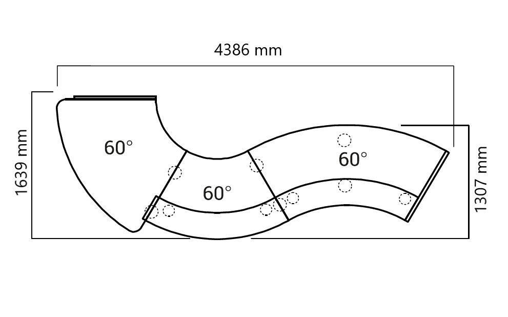 Recepción de diseño LAV ondas y doble altura. Varias opciones.