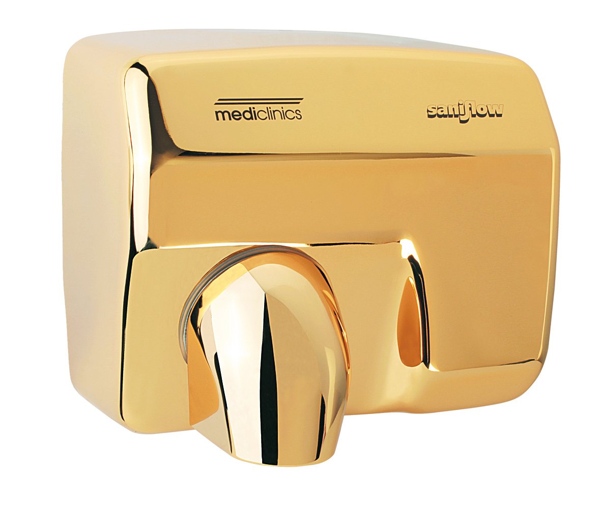 Secadora de manos Saniflow accionamiento automático. Acero baño de oro Secadora de manos Saniflow accionamiento automático. Acero baño de oro