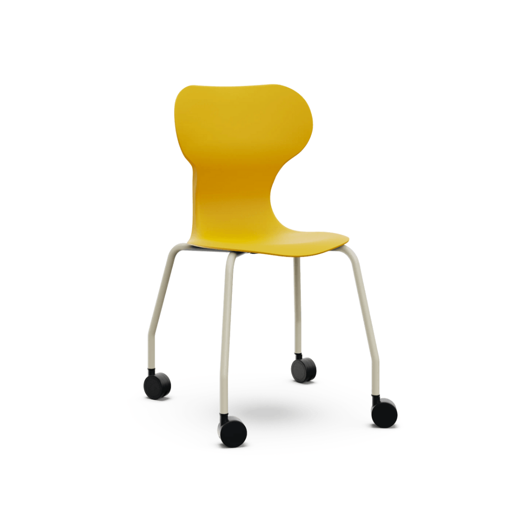 Silla ergonómica Mia con 4 patas y ruedas, 50,2 x 46,1 x 84,5 cm. Varios colores Silla ergonómica Mia con 4 patas y ruedas, 50,2 x 46,1 x 84,5 cm. Varios colores