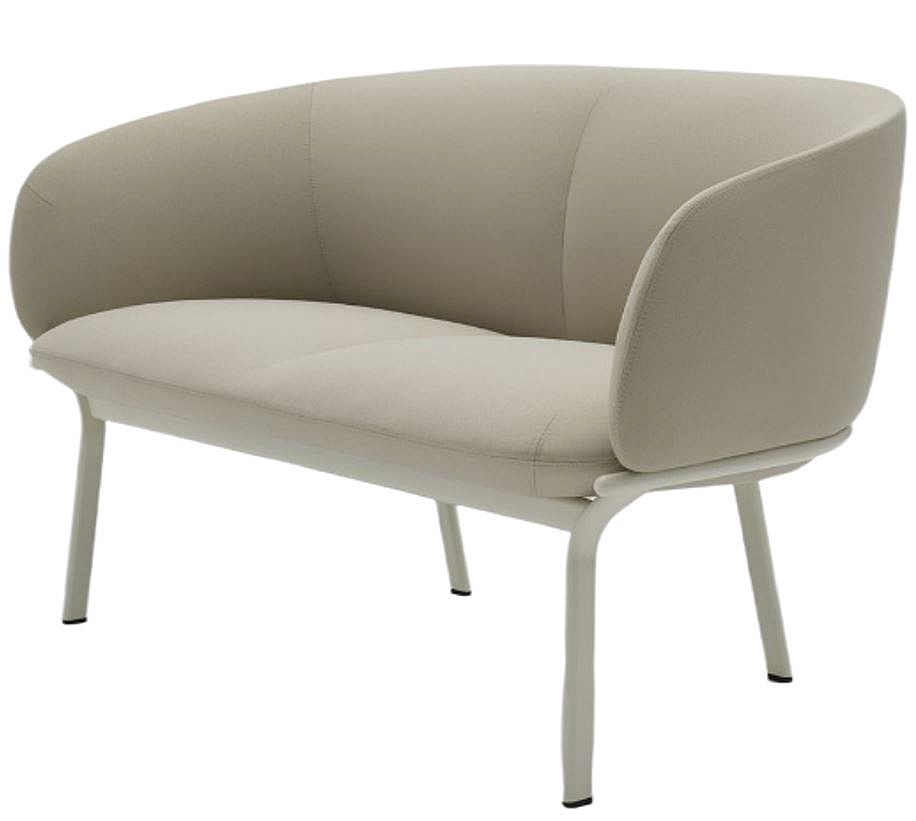 Sillón de 2 plazas Grant con tapizado Vita. Varios colores Sillón de 2 plazas Grant con tapizado Vita. Varios colores