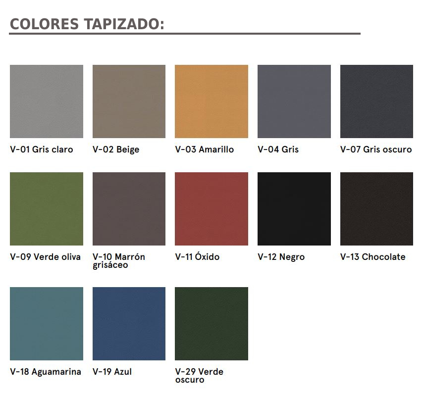 Sillón de 3 plazas Grant con tapizado Vita. Varios colores Sillón de 3 plazas Grant con tapizado Vita. Varios colores