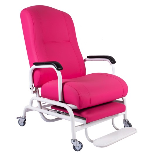 Sillón hospitalario abatible con reposapiés y freno centralizado. Brazos abatibles. Varios colores Sillón hospitalario abatible con reposapiés y freno centralizado. Brazos abatibles. Varios colores