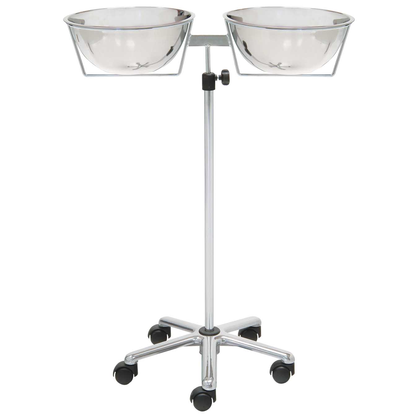 Soporte porta palanganas doble regulable en altura Soporte porta palanganas doble regulable en altura