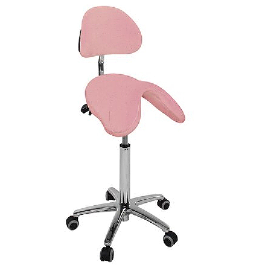 Taburete tipo pony con ajuste de altura 60-85cm mediante palanca y respaldo multiposición. Varios colores Taburete tipo pony con ajuste de altura 60-85cm mediante palanca y respaldo multiposición. Varios colores