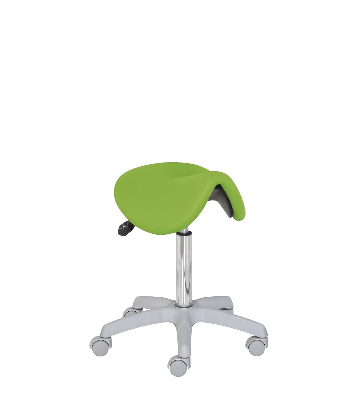 Pony type stool with PVC base. Various colors