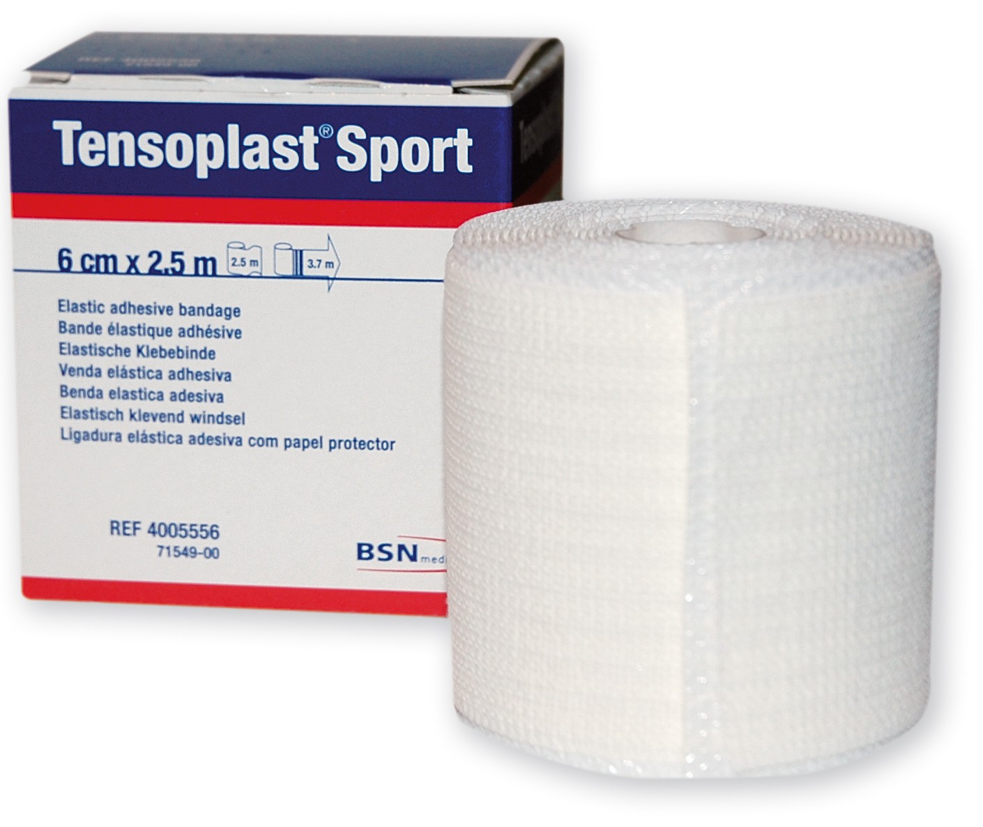 Tensoplast Sport. Venda elástica adhesiva para Strapping. 8 cm x 2,5 m