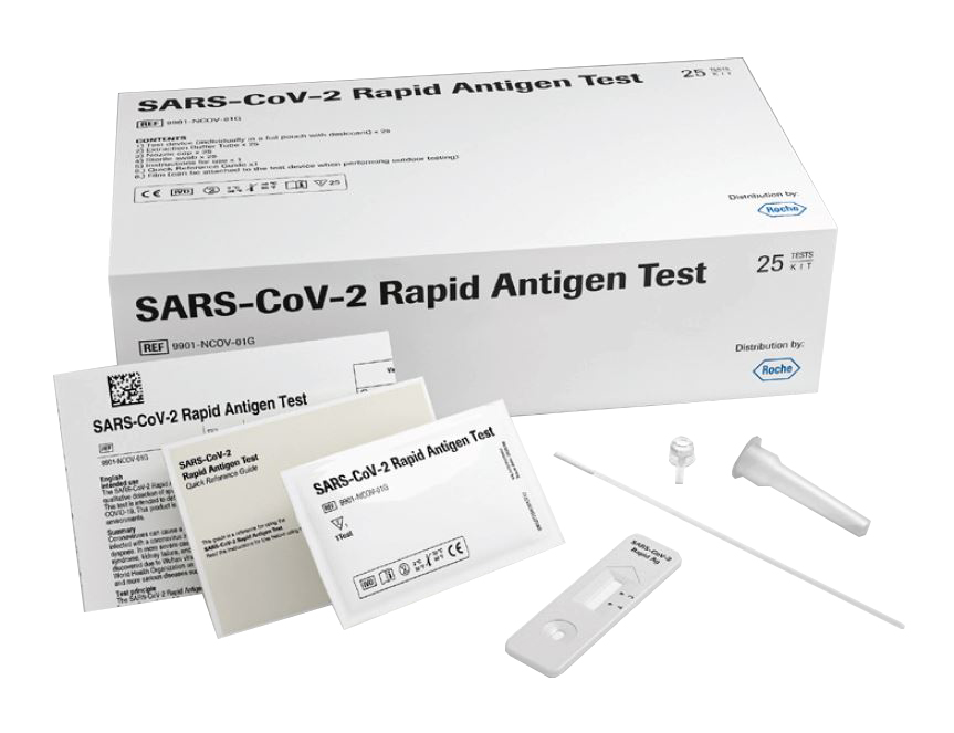 Test rápido de antígeno SARS-CoV-2 Roche. Caja de 25 unidades