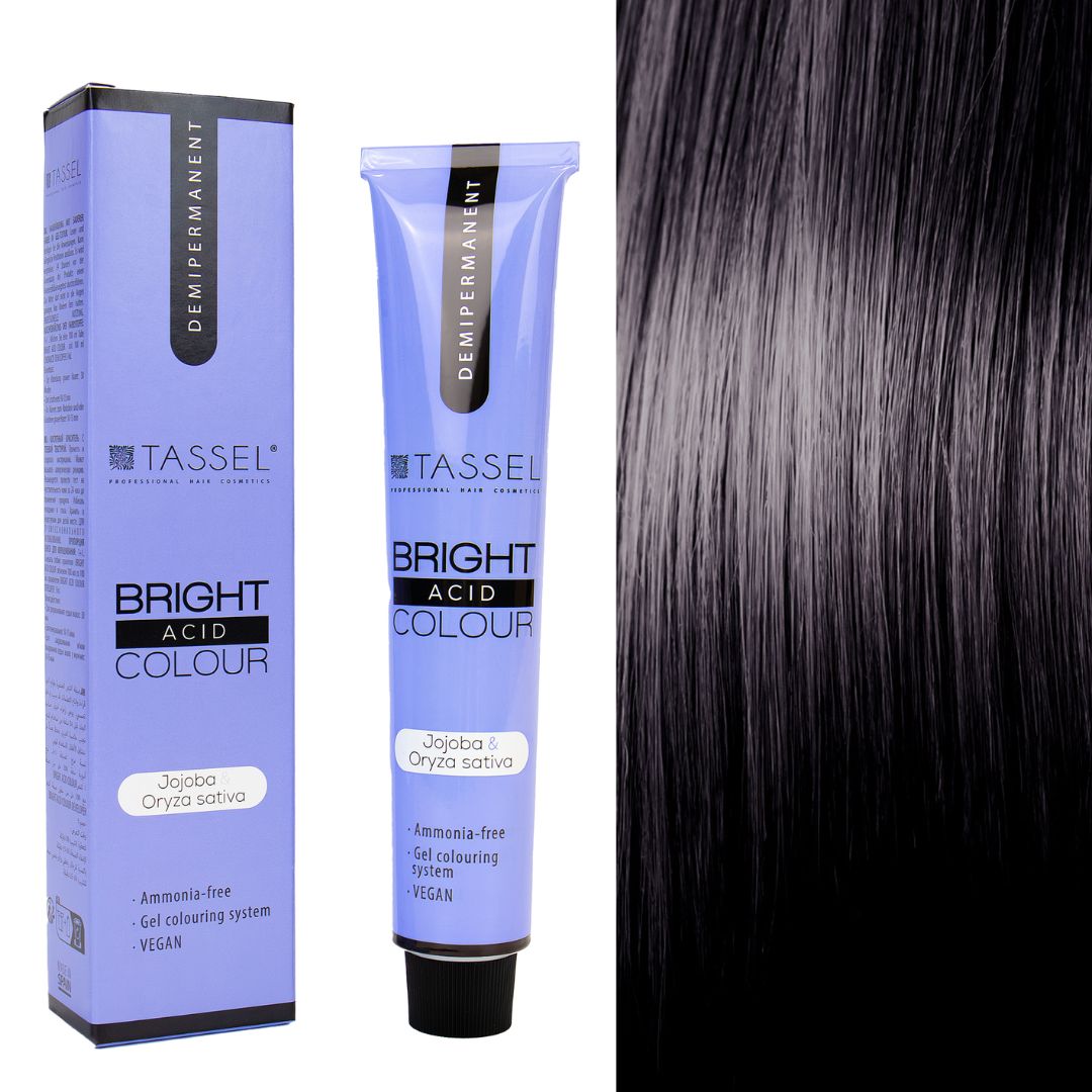 Tinte ácido demipermanente Tassel Bright Acid Colour, tono nº1. Tubo de 100 ml Tinte ácido demipermanente Tassel Bright Acid Colour, tono nº1. Tubo de 100 ml