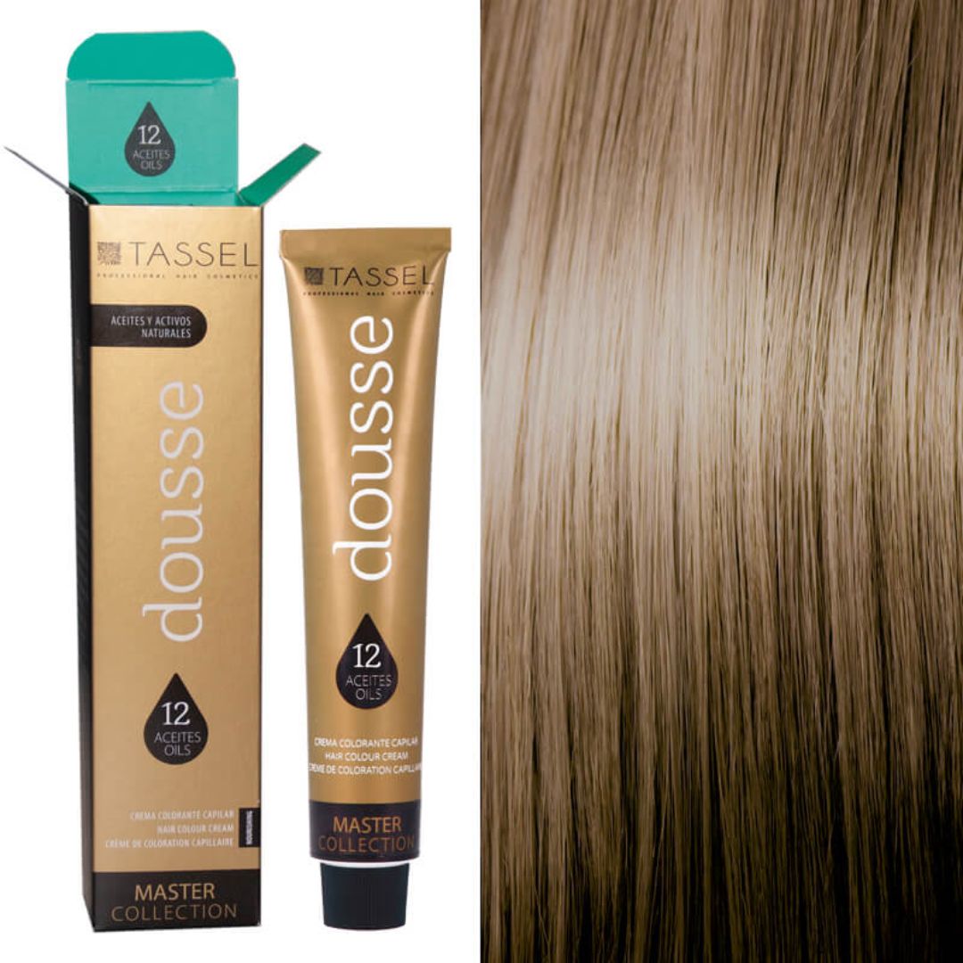 Tinte para cabello Dousse nº8.32, color rubio claro tierra. Tubo de 100 ml Tinte para cabello Dousse nº8.32, color rubio claro tierra. Tubo de 100 ml