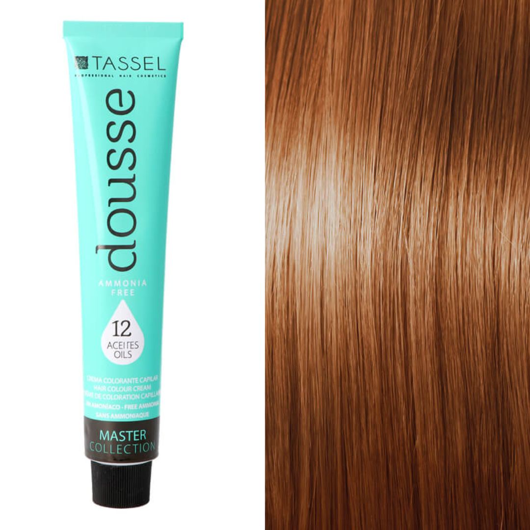 Tinte para cabello Dousse sin amoníaco color castaño claro