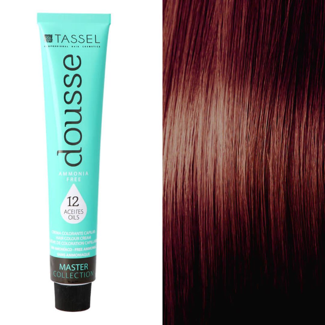 Tinte para cabello Dousse sin amoníaco nº5.5, color castaño claro caoba. Tubo de 100 ml Tinte para cabello Dousse sin amoníaco nº5.5, color castaño claro caoba. Tubo de 100 ml