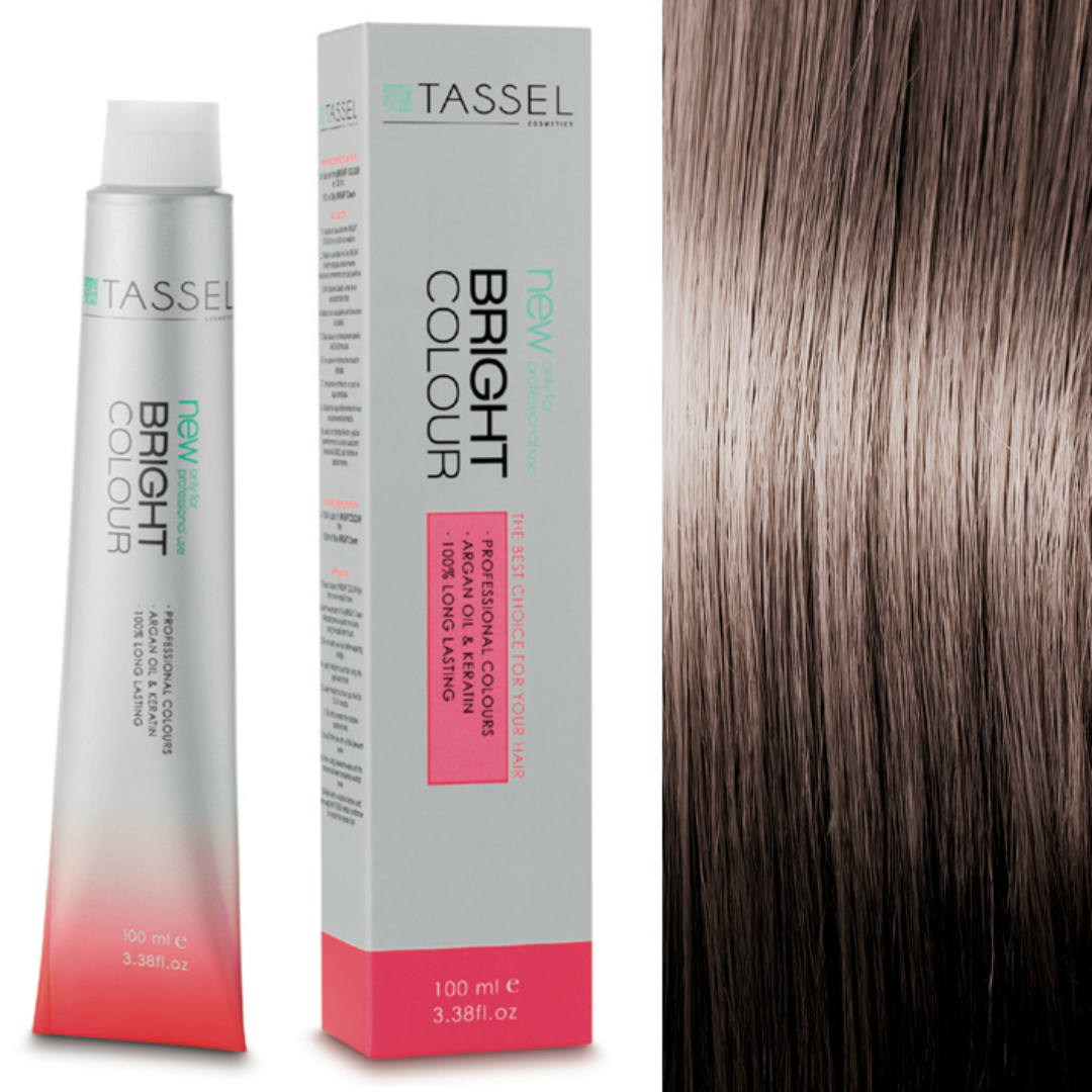 Tinte para cabello Tassel Bright Colour nº7.1, rubio medio ceniza. Tubo de 100 ml Tinte para cabello Tassel Bright Colour nº7.1, rubio medio ceniza. Tubo de 100 ml