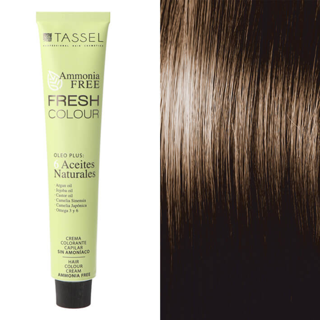 Tinte para cabello Tassel Fresh Colour sin amoníaco nº6, color rubio oscuro. Tubo de 100 ml Tinte para cabello Tassel Fresh Colour sin amoníaco nº6, color rubio oscuro. Tubo de 100 ml