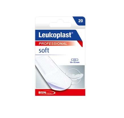 Tiras adhesivas Leukoplast Professional Soft 19x72mm. Caja de 20 Tiras adhesivas Leukoplast Professional Soft 19x72mm. Caja de 20