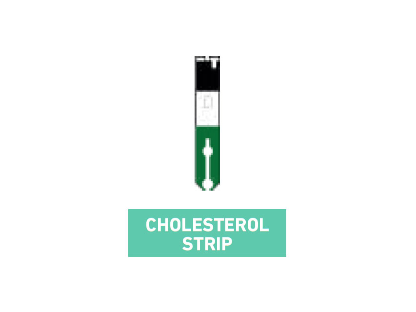 Tiras control colesterol para el dispositivo Multicare In (ref. 400123967). Caja de 25 tiras + 1chip