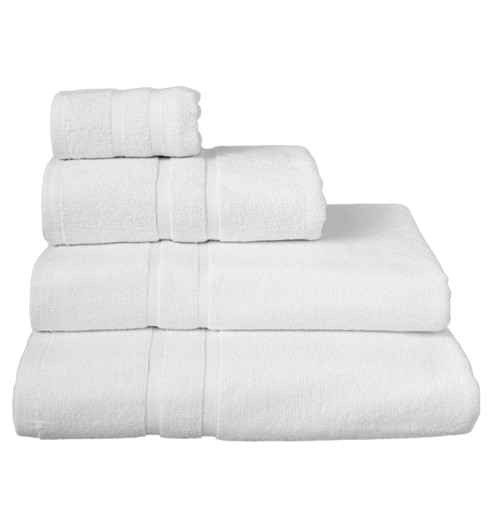 Toalla 100% algodón 70x140cm 450g/m2. Color blanco a rayas Toalla 100% algodón 70x140cm 450g/m2. Color blanco a rayas