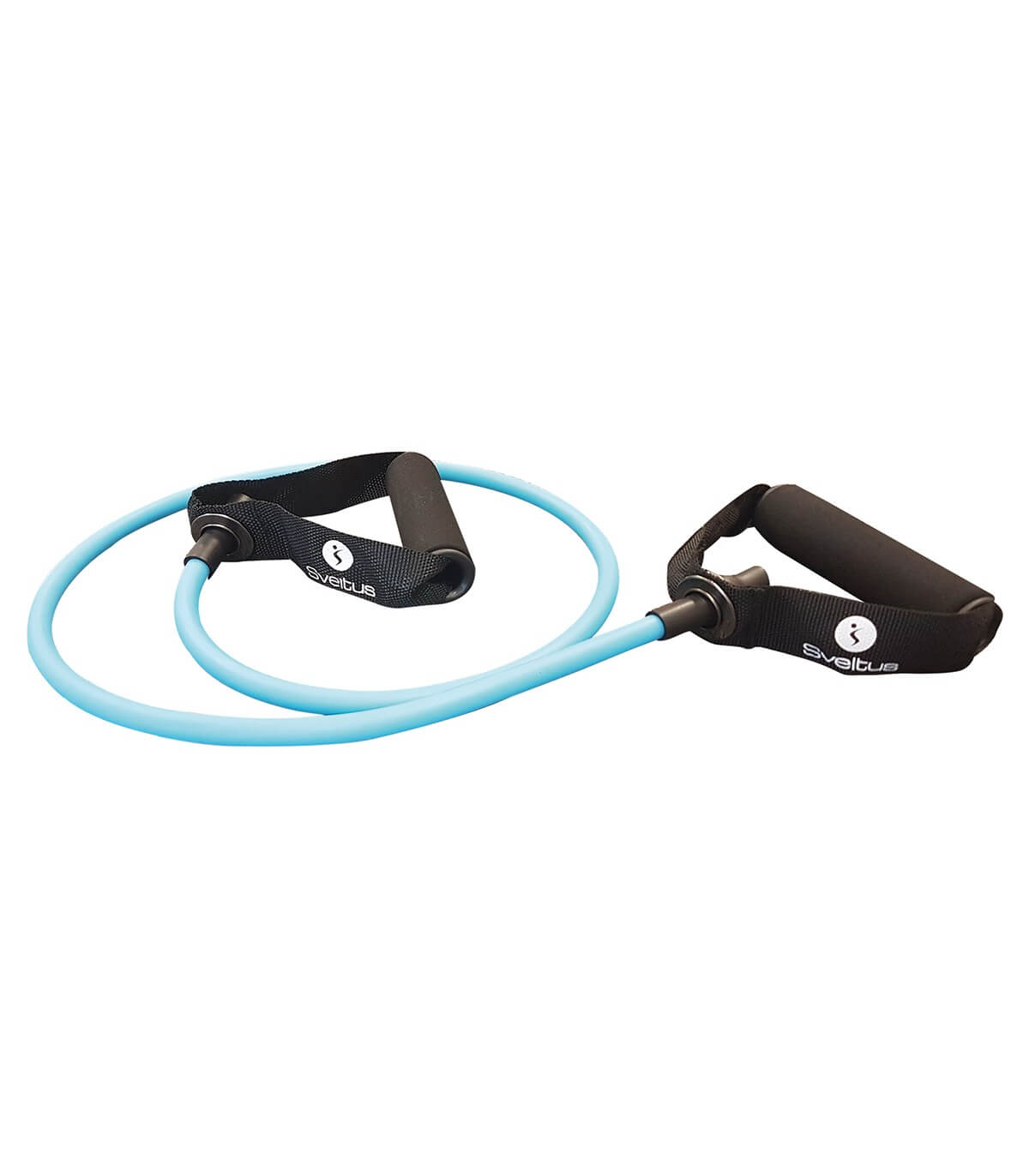 Tubo elástico con asas, 130cm de longitud. Resistencia suave Tubo elástico con asas, 130cm de longitud. Resistencia suave