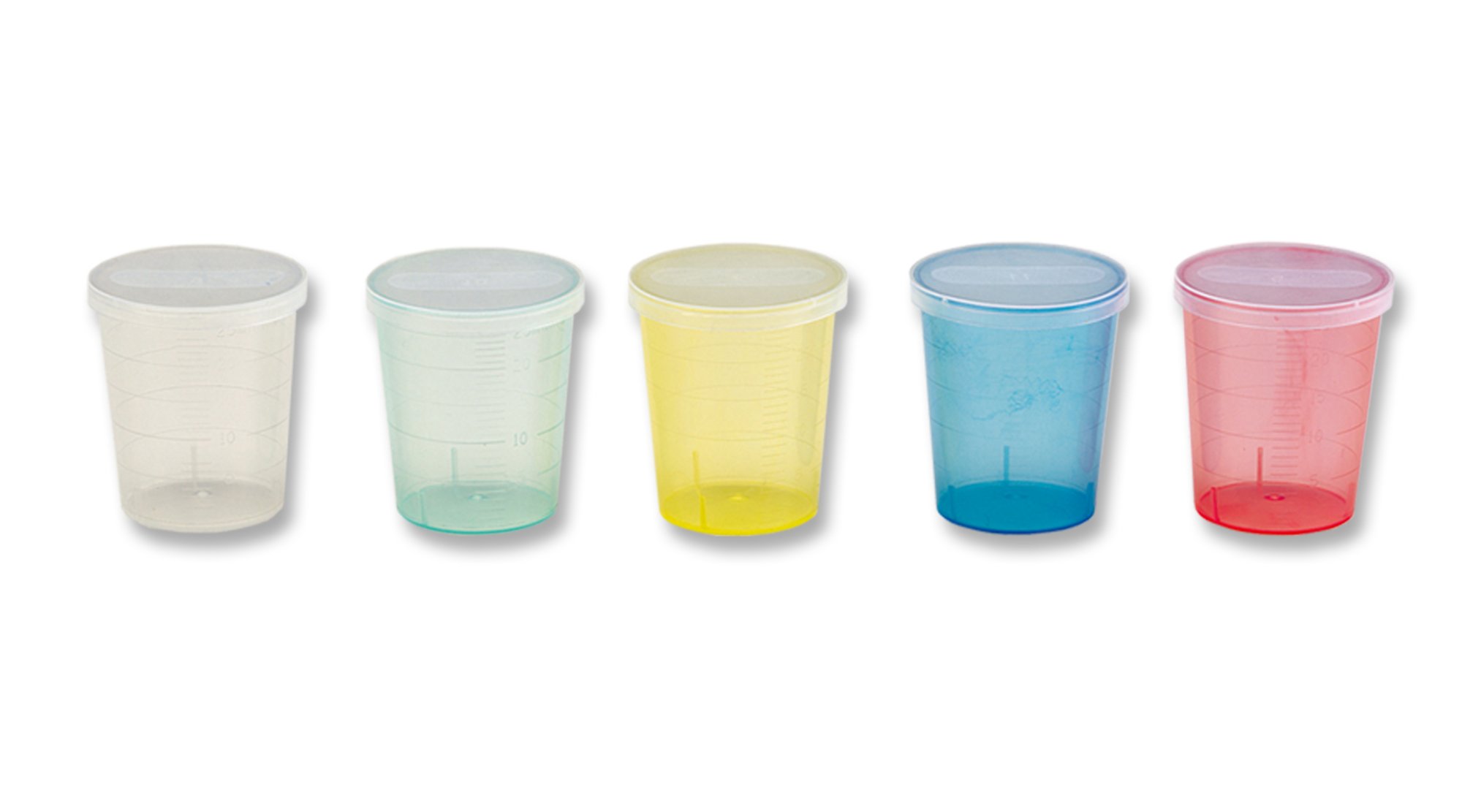 Vasito graduado 25 ml de colores, sin tapa Vasito graduado 25 ml de colores, sin tapa
