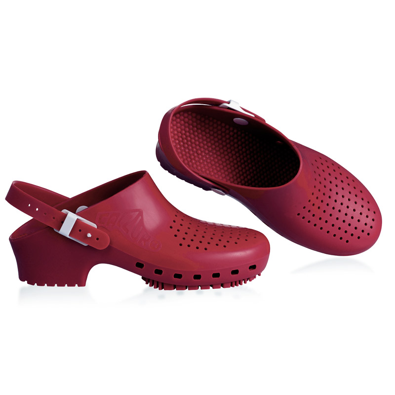 Zuecos Calzuro con tira modelo Color Burdeos, talla 40-41