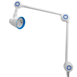 Lámpara de examen Alfa Fix, 60.000lux a 50cm. Anclaje a mesa | Lámparas de reconocimiento médico para mesa