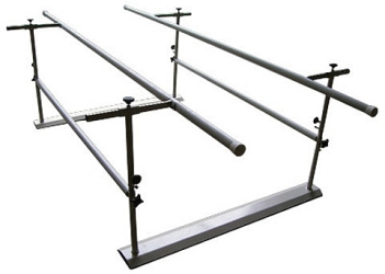 Barras paralelas de 3m con altura y ancho ajustables | Espalderas, barras paralelas y escaleras