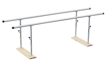 Barras paralelas plegables de 3m con ancho especial para silla de ruedas | Espalderas, barras paralelas y escaleras