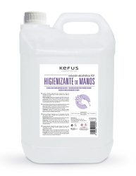 Solución alcoholica higienizante de manos en spray Kefus. 5 litros