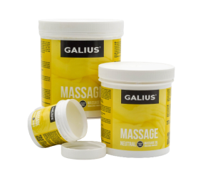 Aceite sólido neutro para masaje Galius. 500 ml
