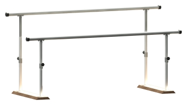 Barras paralelas plegables de 2,5m con altura regulable | Espalderas, barras paralelas y escaleras