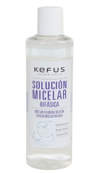 Solución micelar Bifásica desmaquillante facial Kefus. 500 ml