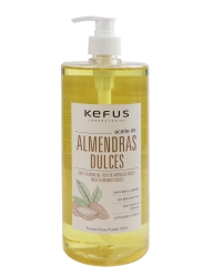 Aceite de almendras dulces puro Kefus. 1 litro