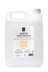 Aceite para masaje profesional con romero Kefus. 5 litros