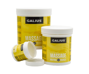 Óleo sólido neutro para massagem Galius. 500 ml
