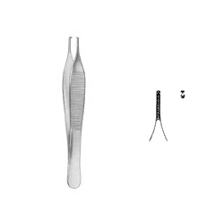 Adson pinza de disección recta, dentada 12cm | PINZAS DE LABORATORIO