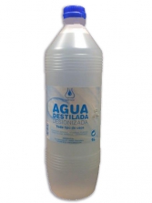 Agua destilada. Botella de 1 litro | AGUA DESTILADA