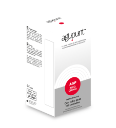 Acupuncture needle with silver handle and guide tube, 0.30 x 40 mm. Box of 100 units.