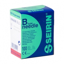 Agulhas Seirin B-Type 0.25x40, cor violeta. 100 unidades por caixa.