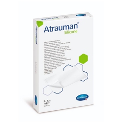 Apósito de silicona Atrauman 5 x 7 cm. Caja de 5 unidades | Tratamiento de las cicatrices