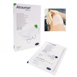 Pansement en silicone Atrauman 7,5 x 10 cm. Boîte de 5 unités